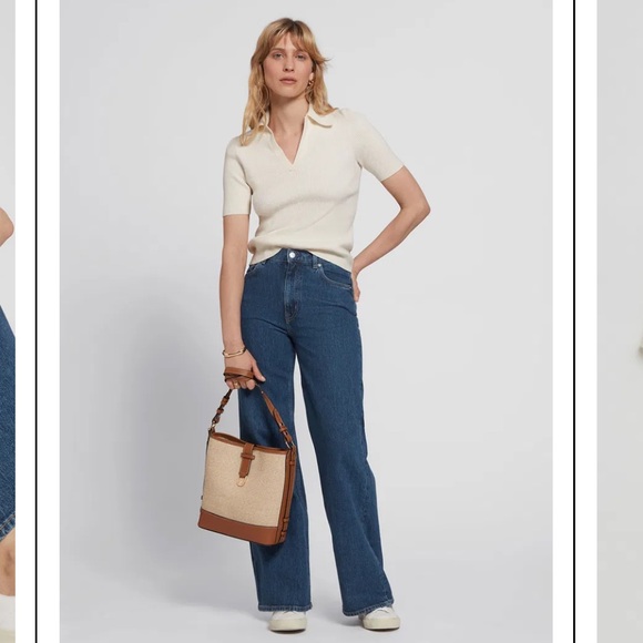 & OTHER STORIES Fitted Collared Top | Medium - Picture 3 of 5